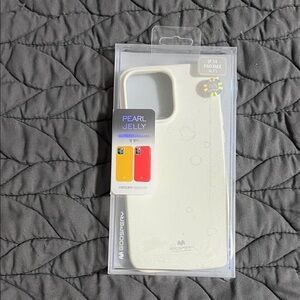 Pearl Jelly iPhone 14 Pro Max Case - Glitter White